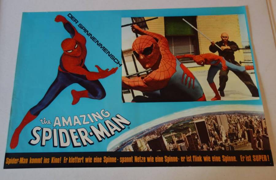 Spiderman der Spinnenmensch originales deutsches Fotobust-Set